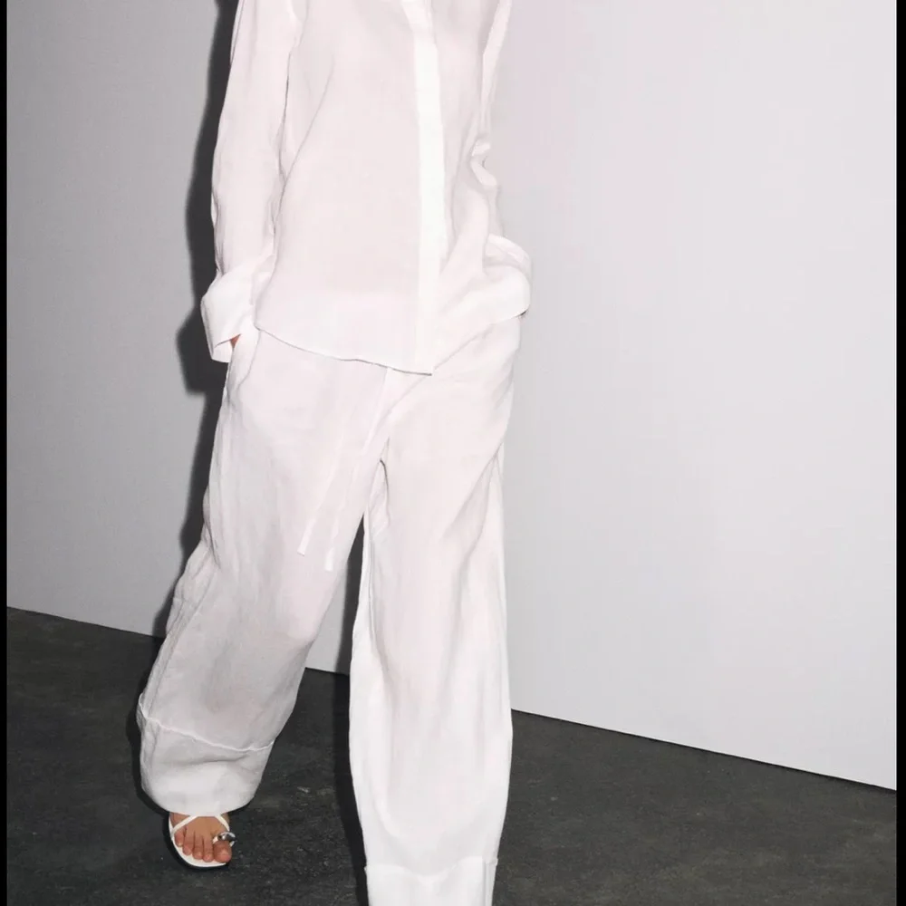 100% linen Palazzo pants Zw collection